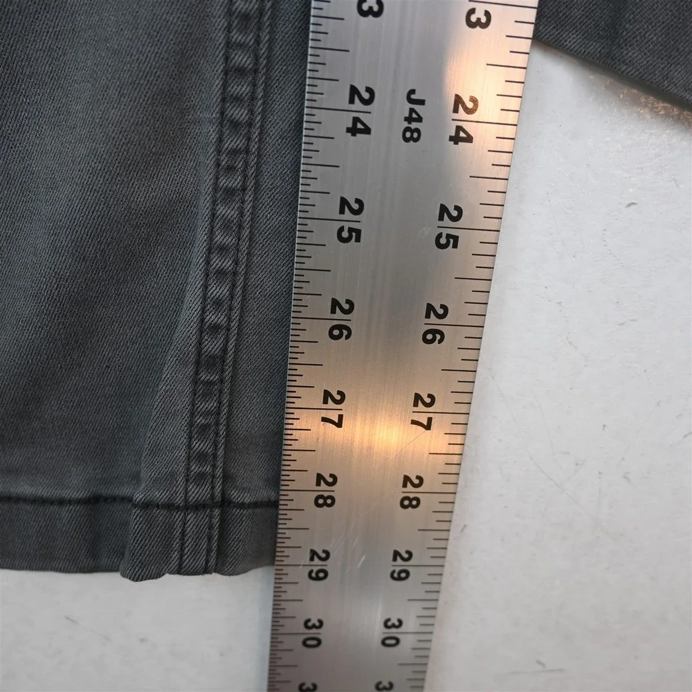 Mugsy 42x30 Gray Stretch Denim Beans Casual Slim Taper Mens Jeans